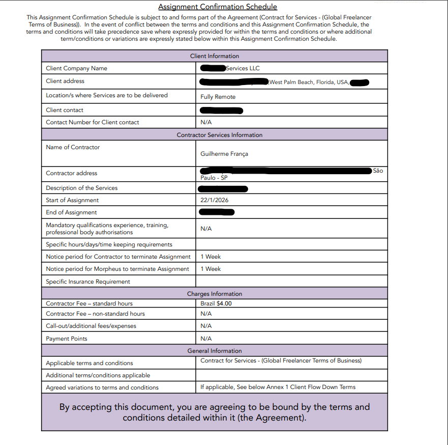 Oferta de Trabalho EUA